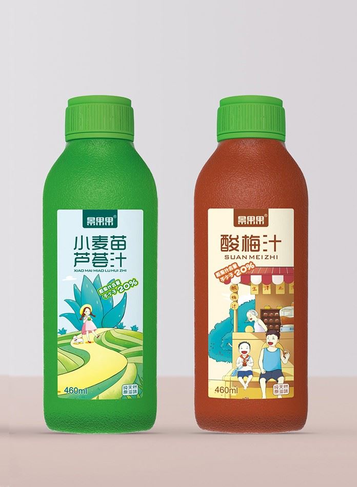 Color Printing Beverage Bottle Sticker Color Printing Beverage Bottle Sticker